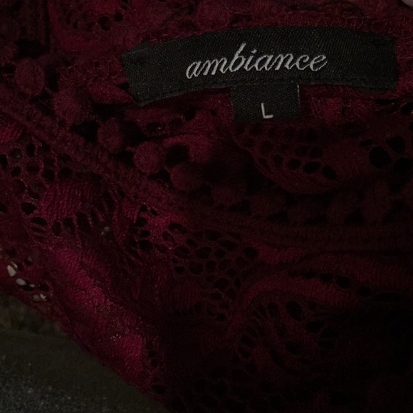 Red lace romper/cover up - Picture 5 of 5